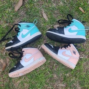 Nike Kids Sneakers - Teal and Pink
